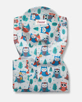 The Tiny Owl - Blue - Jaipuri Crown